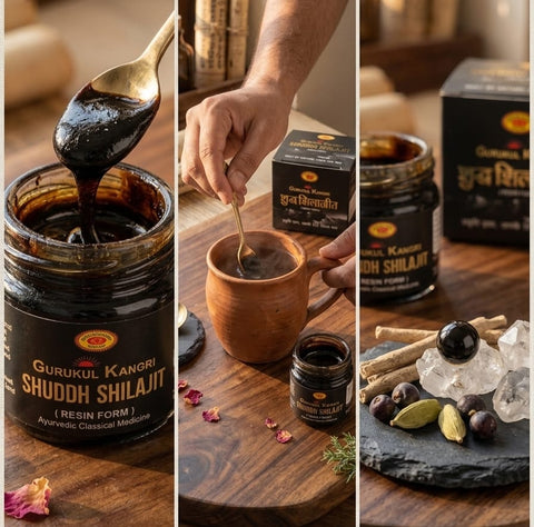 Gurukul Kangri Shudh Shilajit Resin: Max Potency Fulvic Acid | Best Mumijo | Barakhshin