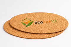 Natural Cork Oval Placemats – Eco-Friendly Table Mats for Dining & Home Decor