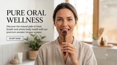 EcoIndiYA 100% Natural Wooden Tongue Cleaner