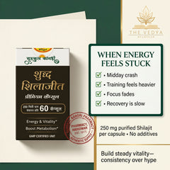 Gurukul Kangri Shuddh Shilajit Premium Capsule (60 Capsules, 250 mg)