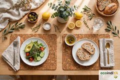 Premium Natural Cork Place Mats – Eco-Friendly Table Mats for Dining & Home Decor |