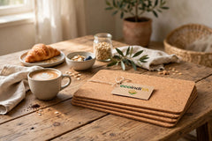 Premium Natural Cork Place Mats – Eco-Friendly Table Mats for Dining & Home Decor |