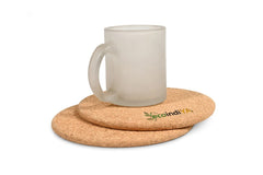 Premium Natural Cork Coasters – Round Heat-Resistant Drink Mats for Home & Office