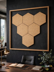 Set of 7 Hexagonal Cork Coasters
