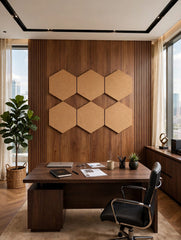Set of 7 Hexagonal Cork Coasters