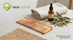 Handmade Neem/Wooden Hair Comb | Natural Anti-Hairfall & Eco-Friendly Comb for Healthy Hair